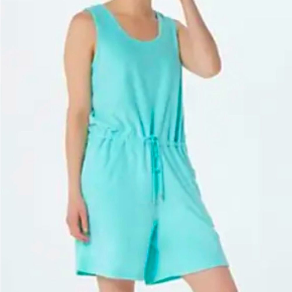 Denim & Co. Terry Romper Sleeveless
Pockets size 1X NWOT